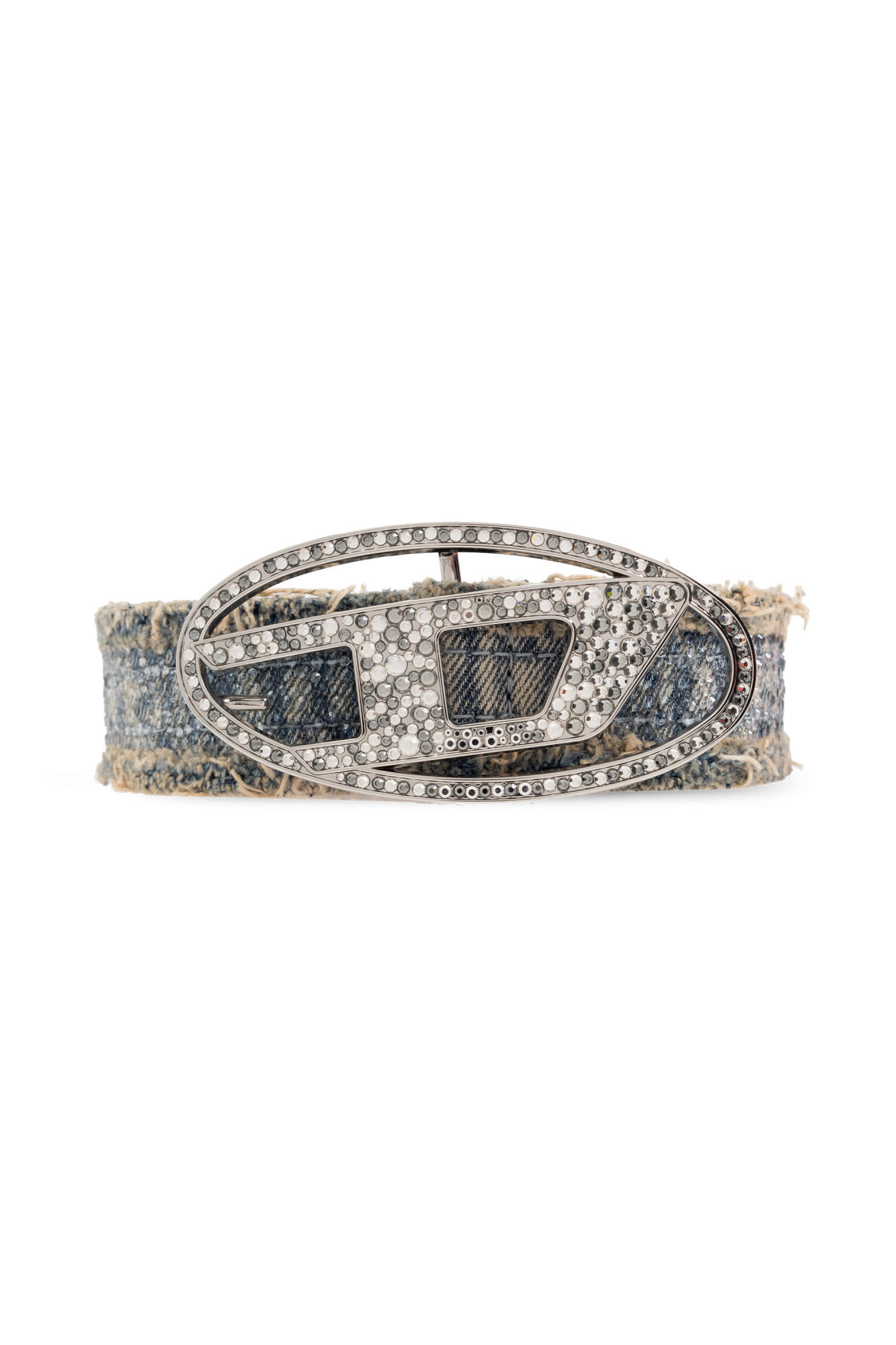 Blue Denim Belt 'B-1DR STRASS' Diesel - Vitkac Canada